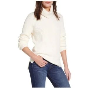 Madewell Ivory Mercer Turtleneck Sweater XL